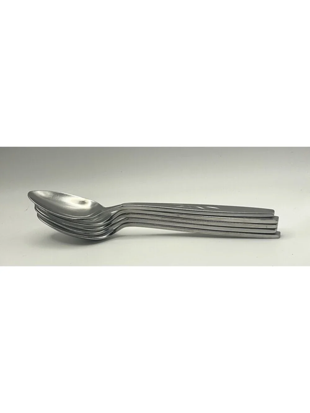 5- ONEIDA HEIRLOOM Cube Mark WILL O' WISP Stainless Teaspoon Lot ~6 1/8